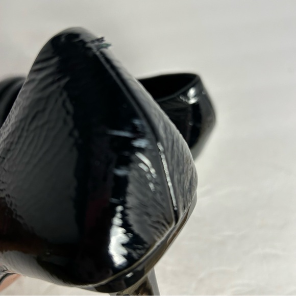 Anthropologie Vicenza Kilty Pointed-toe Patent Leather Heels Pumps Shoes Size 9 - Picture 11 of 12
